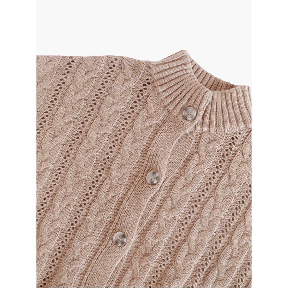 ABLE Ruth Cable Knit Cropped Cardigan - Picture 11 of 11